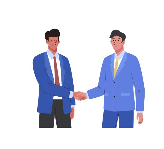 рукопожатие двух мужчин в деловой одежде